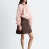 Voluminöse Bluse mit Bindedetails