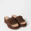 Wildleder-Plateausandalen