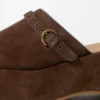 Wildleder-Plateausandalen