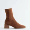 Wildleder-Socken-Stiefel