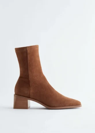 Wildleder-Socken-Stiefel