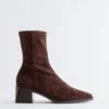 Wildleder-Socken-Stiefel