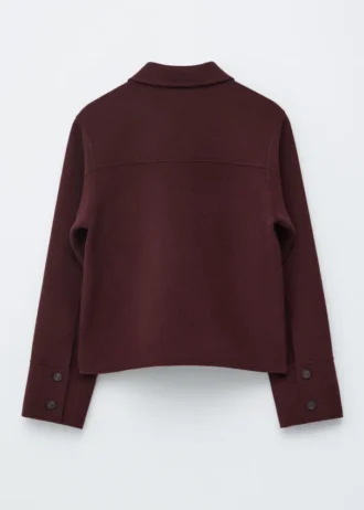 Wolljacke mit Kragen
