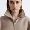 Wolljacke mit Reißverschluss