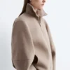 Wolljacke mit Reißverschluss