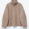 Wolljacke mit Reißverschluss