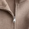 Wolljacke mit Reißverschluss