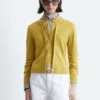 Zeilagige Cardigan aus Merinowolle