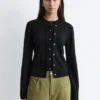 Zeilagige Cardigan aus Merinowolle
