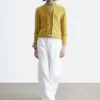 Zeilagige Cardigan aus Merinowolle