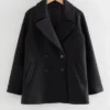 Zweireihiger Peacoat aus Wolle