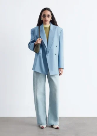 Zweireihiger Woll-Blazer